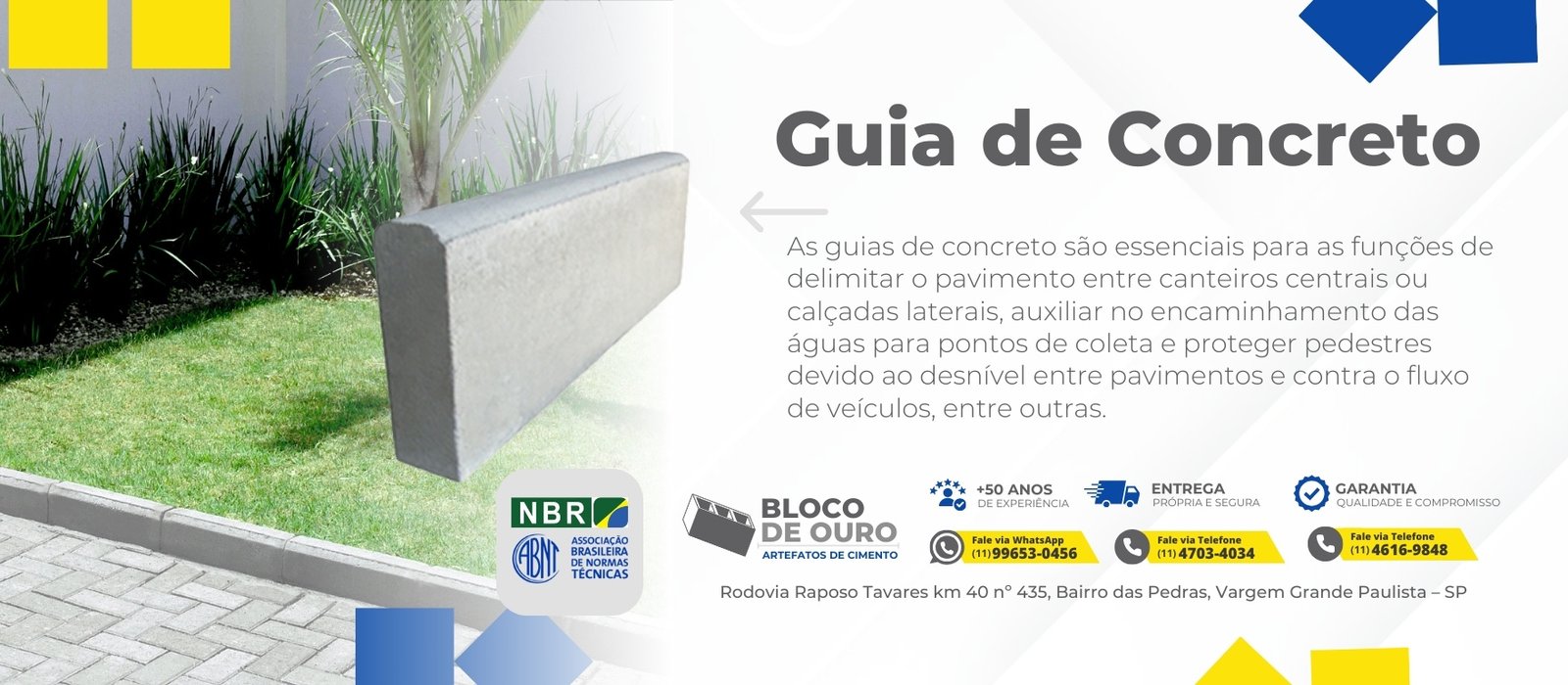 Guia de Concreto em Vargem Grande Paulista