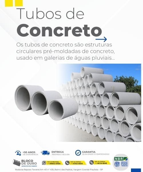 Tubos de Concreto em Vargem Grande Paulista